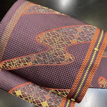 1-1 나고야 오비 9촌 새상품급 순수 실크 기모노 나고야 제봉