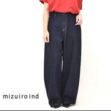 mizuiro-ind 미즈이로 인드 하이웨스트 와이드 데님