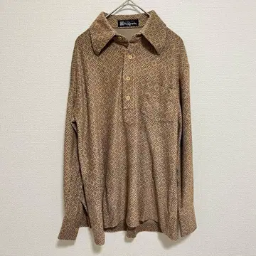 Mr. Shardsu 기하학 패턴 긴팔 셔츠 베이지 사이즈 M