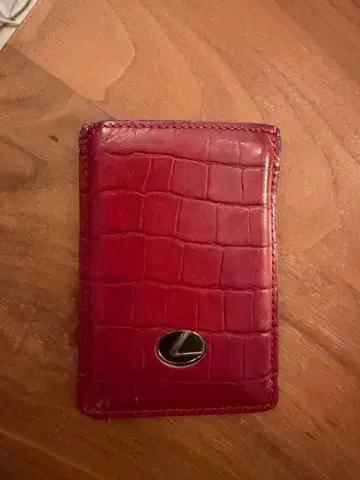 렉서스 천연 가죽 카드 케이스