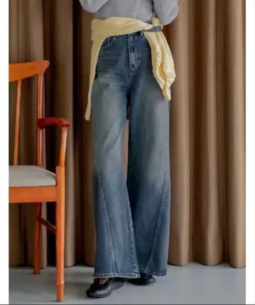 [2025AW COLLECTION] 사이드 절개 코튼 데님 팬츠