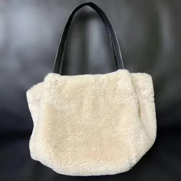 grove 핸드백 퍼 소재 크림 여성용 새상품급