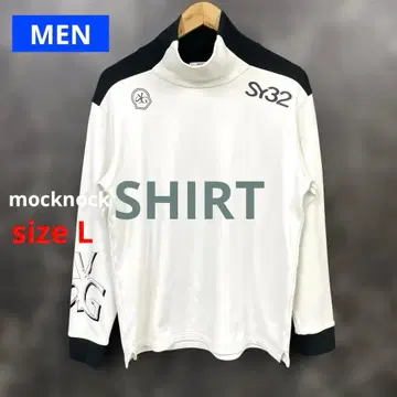 SY32 by 스위트이어즈 남성용 속기모 모크넥 셔츠 [ L ]