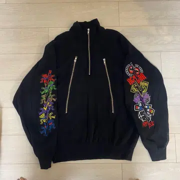 HIGH-GATE 20AW/소매 디자인 자수 스웨터 사이즈 1