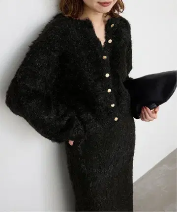 SLOBE IENA 라메 니트 가디건