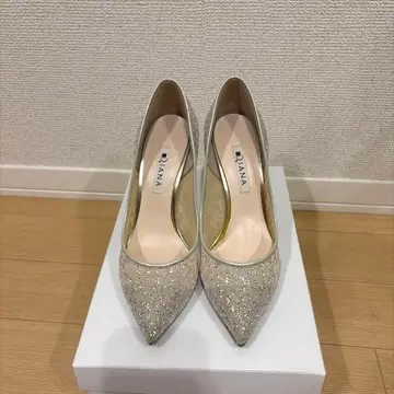 [ DIANA ] 플라티나 글리터 튤 펌프스