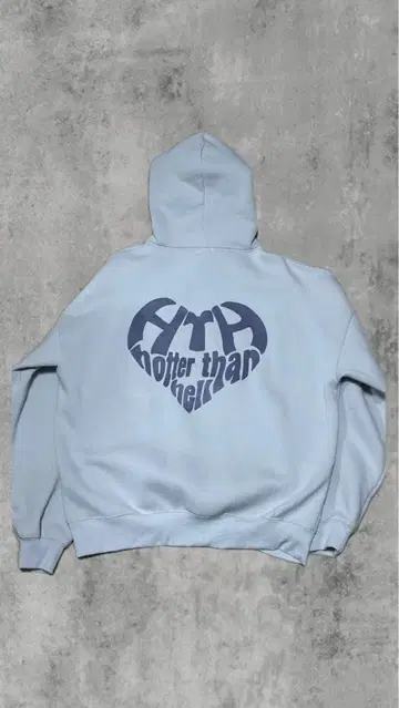 HTH Hotter Than Hell 하트 로고 후드티
