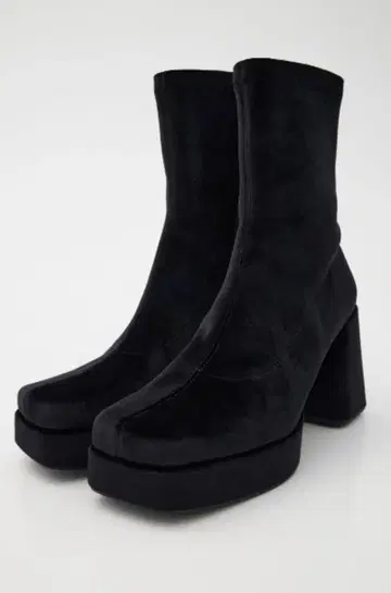 ViVi 게재 STRETCH BLOCK HEEL 부츠 L