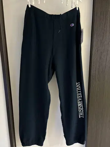새상품 Thisisneverthat x Champion 스웨트 팬츠 XL