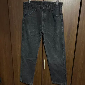 RUSTLER 러스터 W35 x L30 블랙 데님 팬츠 청바지