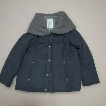 이오콤이오 다운 자켓 니트 옷깃