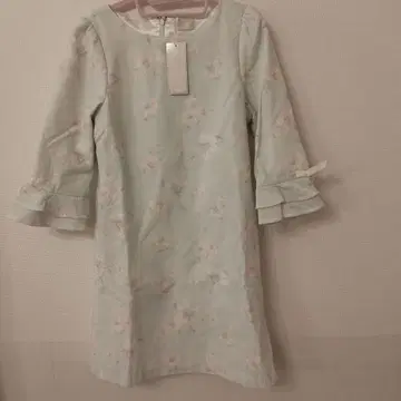 [택 포함 새상품] 민트 그린 꽃무늬 원피스