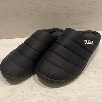 SUBU 스브 윈터 샌들 룸슈즈 블랙