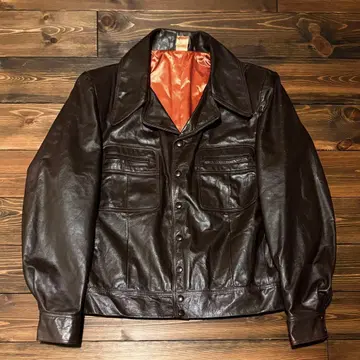 가죽 트래커 자켓 빈티지 멕시코제 구제 의류 70s 80s 90s