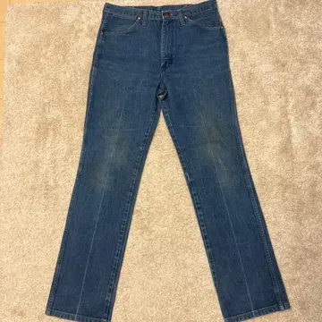 레어 Wrangler 데님 팬츠 34 34 부츠컷 부츠 각인 지퍼