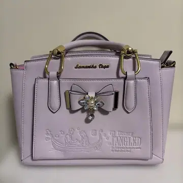 새상품급 사만사베가 디즈니 라푼젤 2way 숄더백 보라색