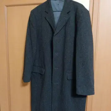 다크 그레이 스텐카라 코트 울 혼방