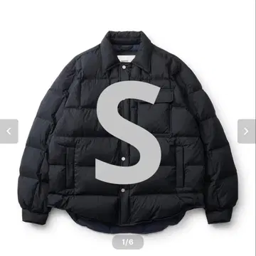 everyone down shirt jacket 블랙 다운셔츠