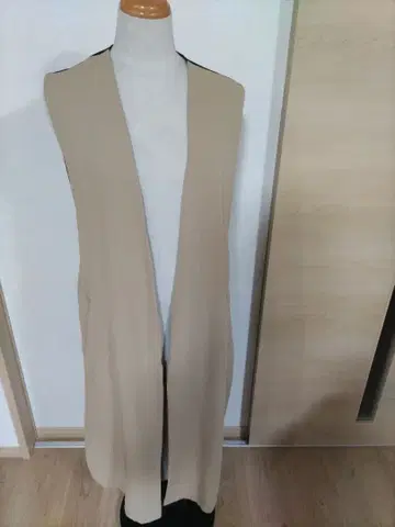 리버서블 롱 베스트 베이지/블랙