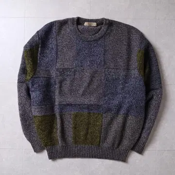 VISAVIS 절개 디자인 니트 스웨터 빈티지 울 100% 새상품급