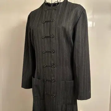 Bleu Blanc Rouge 프랑스제 스트라이프 원피스 다크 그레이