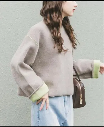 ITEMS URBANRESEARCH 더블 페이스 몰 니트