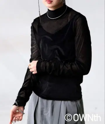 벨벳 시어 개더 상의