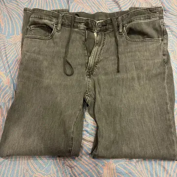 신축 그레이 XL 스트레이트 데님