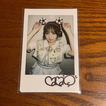 오가와 나나코 친필 사인 폴라로이드