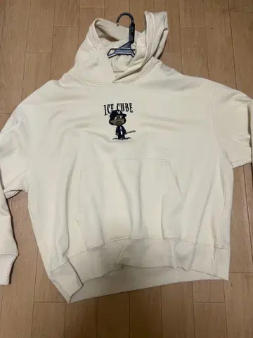 ICE CUBE 후드 부착 후드티 US XXL 크림