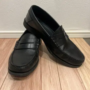 블랙 가죽 로퍼 ZARA 40