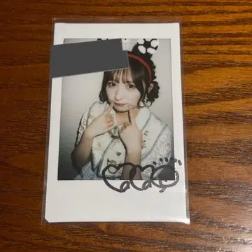 오가와 나나코 친필 사인 폴라로이드