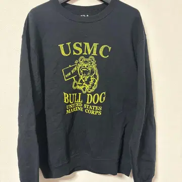 USMC 프린트 맨투맨 | 스테디셀러 블랙 | M 사이즈 이 한 장