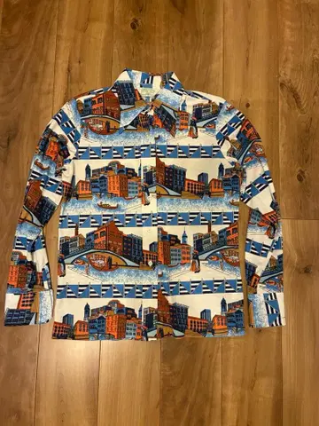 시어스 70's VINTAGE 폴리 셔츠 올 패턴