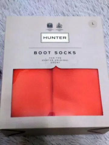 헌터 부츠삭스 오렌지 컬러 여성용 L 새상품 미사용품 인기