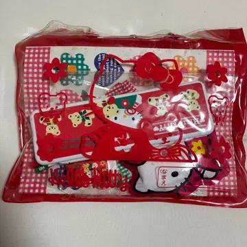 헬로키티 문구 세트 얼룩 있음