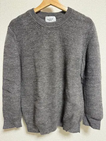 YAECA 린넨 혼방 크루넥 니트