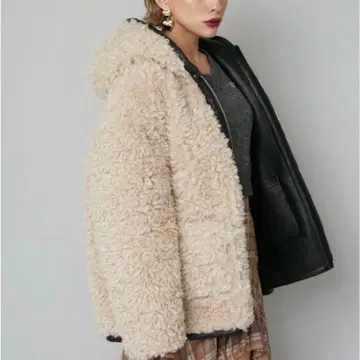 EVRIS 에브리스 리버서블 후드 보아 블루종