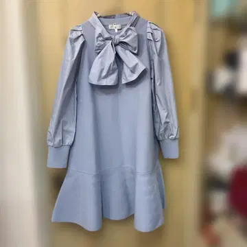 새상품급 셀포드 3way 미니 니트 원피스 (라이트 블루, 이소재 믹스)