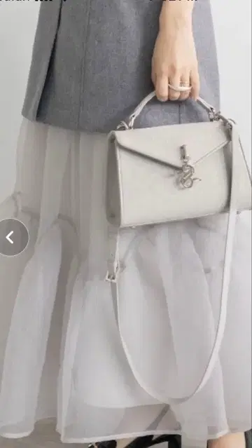 RANDA 란다 그레이 모노그램 숄더백