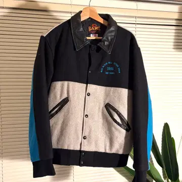 GAME SPORTSWEAR 바시티 자켓 울 백 자수 USA제