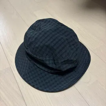 OVY 다크 그린 체크 버킷햇
