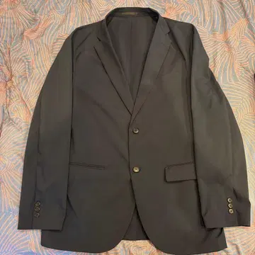 블랙 싱글 버튼 블레이저 16-18 사이즈