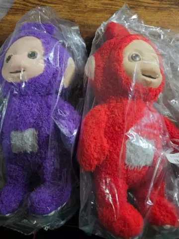 텔레토비즈 봉제 인형 빨간색 보라색 세트