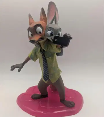 개봉 완료 Happy 복권 A상 닉 주디 셀피 피규어 주토피아