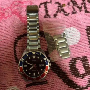 CASIO 쿼츠 손목시계 블랙/빨간색/파랑