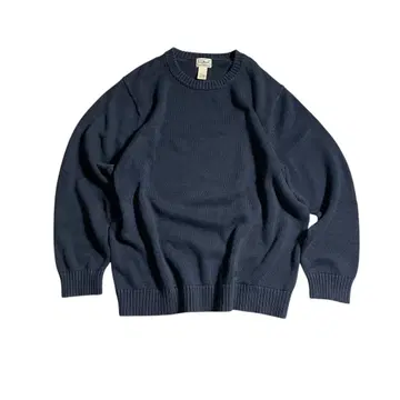 90s L.L.Bean V넥 코튼 니트 XXL 오버 사이즈