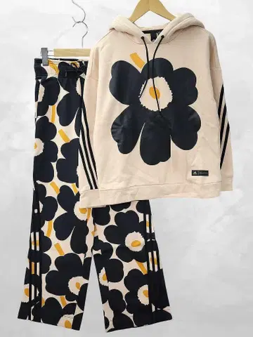 아디다스 x 마리메꼬 우니코 패턴 맨투맨 후드티 팬츠 셋업