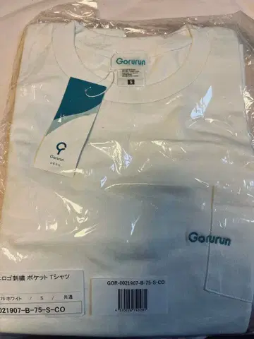 Gorurun 포켓 부착 T셔츠 S 화이트