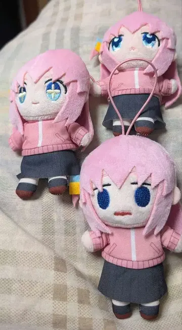 봇치 더 록! 보로로 캐릭터 복 봉제 인형 고토 히토리 3종 세트